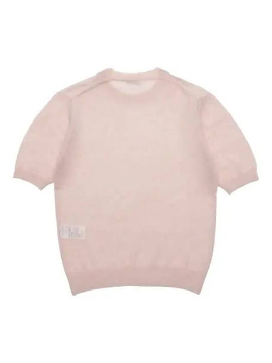 Women's Kid Mohair Sheer Knit Top Light Pink A23ST05FG LP - AURALEE - BALAAN 2