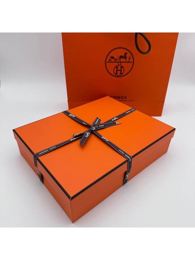 Hermes Chypre H Logo Calfskin Sandals Black - HERMES - BALAAN 10