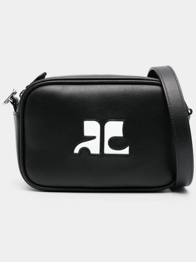 Reedition Camera Leather Cross Bag Black - COURREGES - BALAAN 8