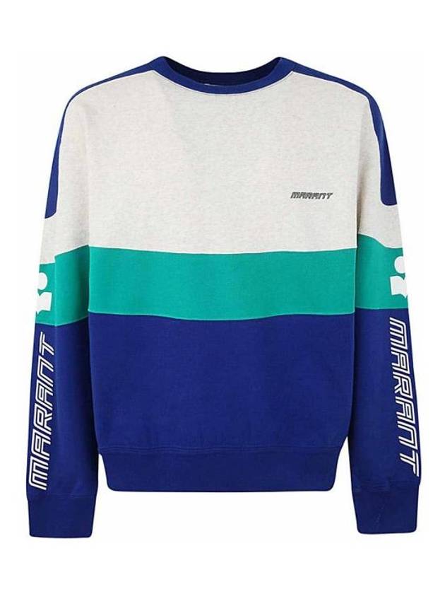 Kivin Logo Crew Neck Sweatshirt Blue - ISABEL MARANT - BALAAN 2