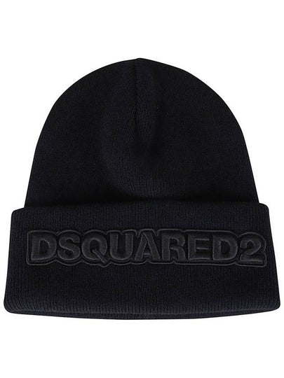 logo embroidery beanie black - DSQUARED2 - BALAAN 2