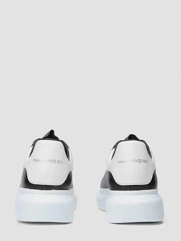 Signature logo heel tab twotone leather oversole sneakers - ALEXANDER MCQUEEN - BALAAN 4