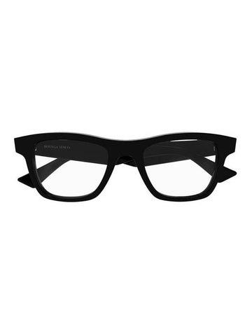 Eyewear Square Acetate Glasses Black - BOTTEGA VENETA - BALAAN.