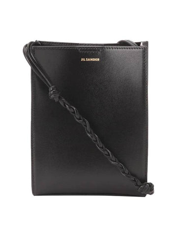 Tangle Smooth Leather Small Cross Bag Black - JIL SANDER - BALAAN 1