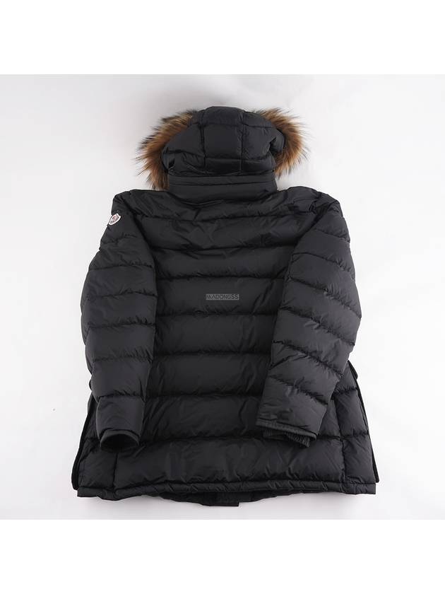 Men's Cluny Hooded Fur Short Padding Black - MONCLER - BALAAN 3