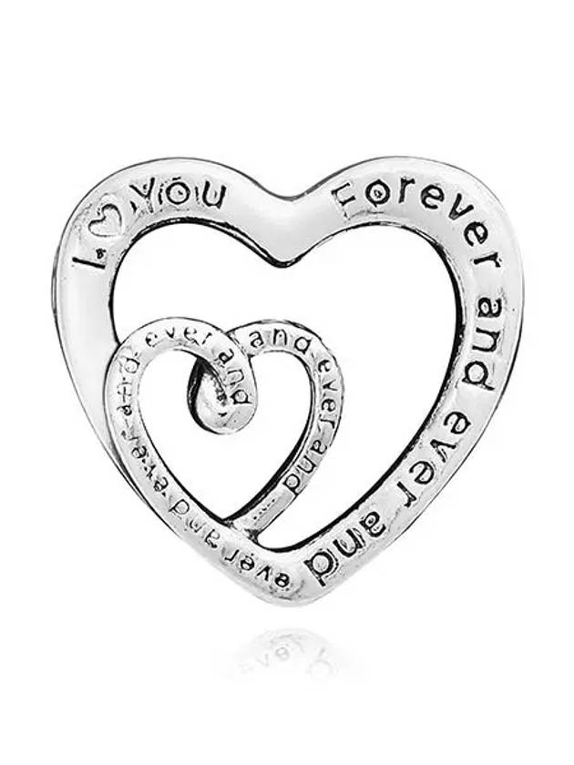 Entwined Infinite Hearts Charm Silver - PANDORA - BALAAN 2