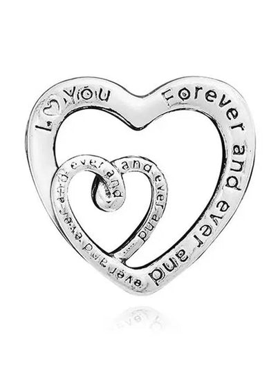 Entwined Infinite Hearts Charm Silver - PANDORA - BALAAN 2