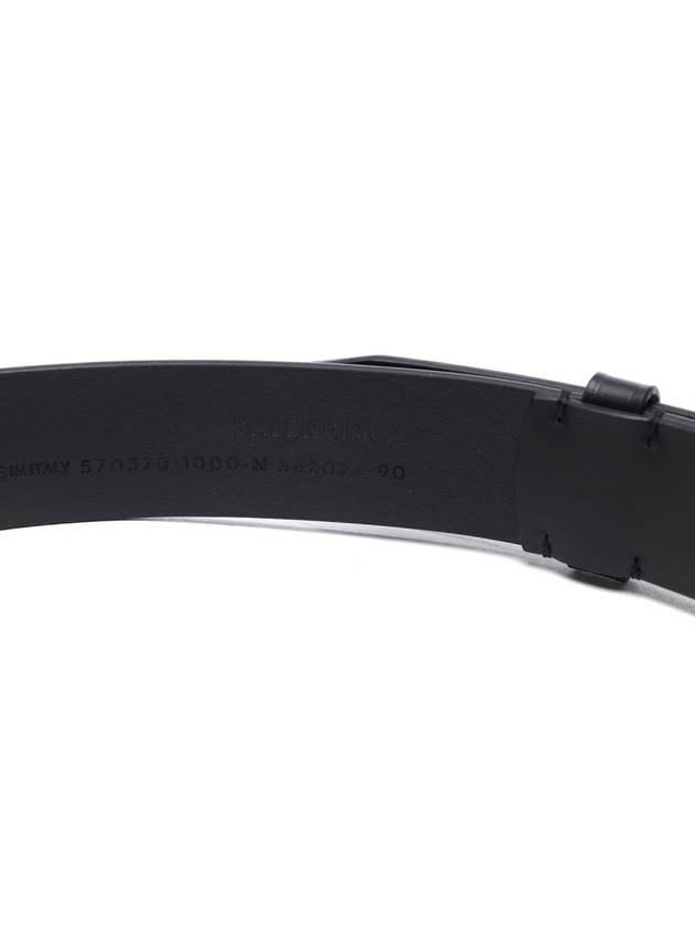 BB Logo Leather Belt Black - BALENCIAGA - BALAAN 7