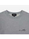 Men's Item Logo Sweatshirt Grey - A.P.C. - BALAAN 6