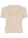 Le Gros Grain Short Sleeve T-Shirt Beige - JACQUEMUS - BALAAN 2