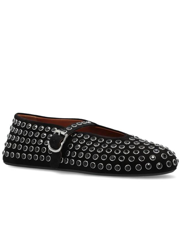 Alaïa Ballet Flats With Decorative Finish, Women's, Black - ALAIA - BALAAN 4