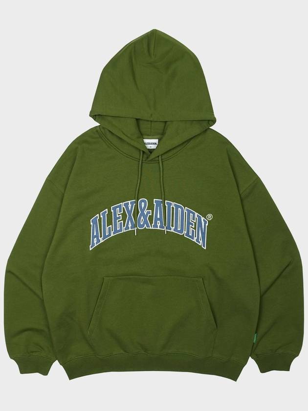 Big Arch Applique Hoodie Olive - ALEX&AIDEN - BALAAN 1