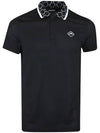 Glen Regular Fit PK Shirt Black - J.LINDEBERG - BALAAN 3