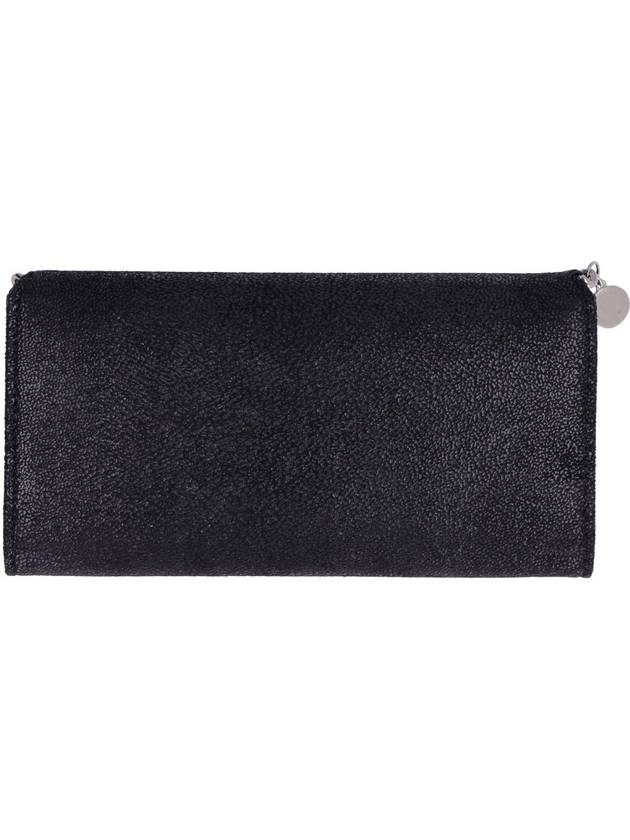 silver Falabella Continental long wallet black - STELLA MCCARTNEY - BALAAN 4