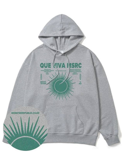 Viva MSRC Jade Green Overfit Hoodie Grey - MONSTER REPUBLIC - BALAAN 2