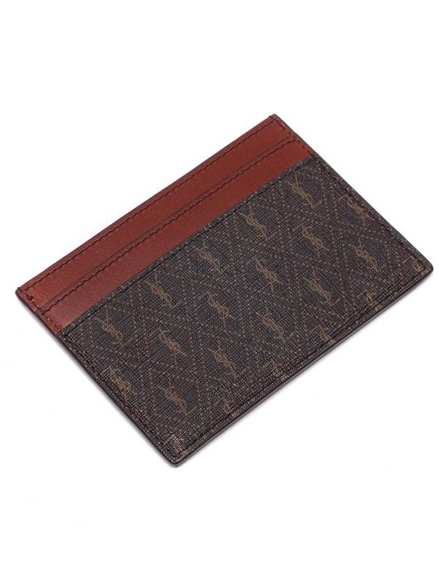 Monogram Card Wallet Brown - SAINT LAURENT - BALAAN 6