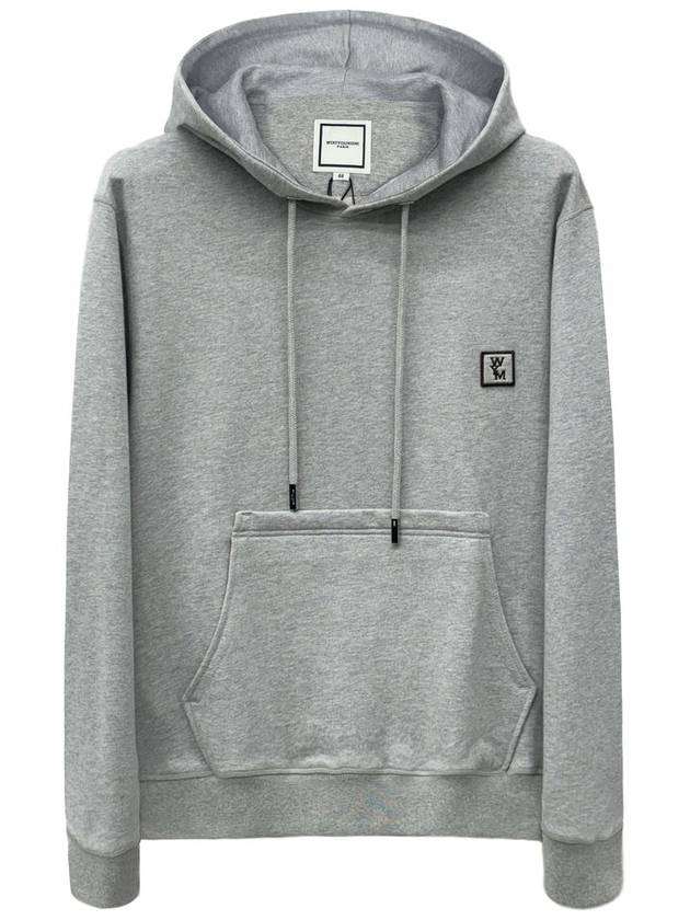 Back Logo Cotton Hoodie Grey - WOOYOUNGMI - BALAAN 3