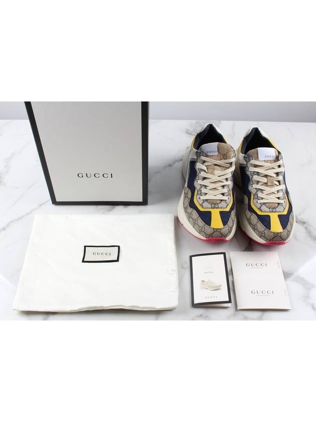 Gucci Rhyton GG Logo Supreme Chunky Sole Sneakers 7 5 - BALENCIAGA - BALAAN 2