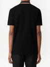 Striped Cotton Polo Shirt Black - BURBERRY - BALAAN 6