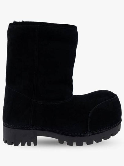 Alaska Fur Low Winter Boots Black - BALENCIAGA - BALAAN 2