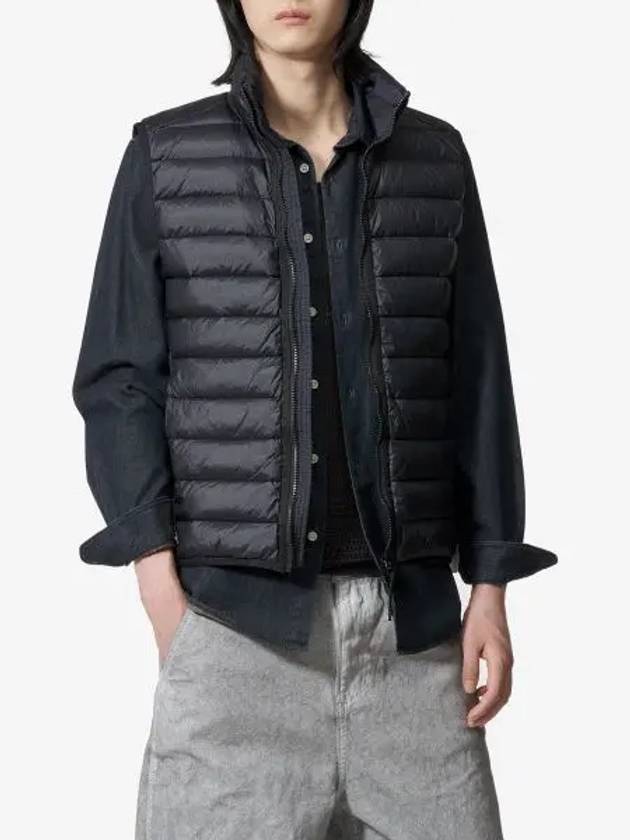 Loom Woven Chambers Recycled Nylon Down TC Vest Navy - STONE ISLAND - BALAAN 2