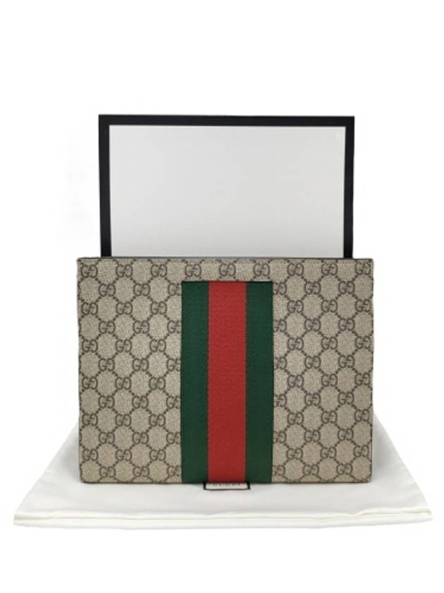 475316 GG Supreme Canvas Web Ophidia Clutch Bag - GUCCI - BALAAN 9