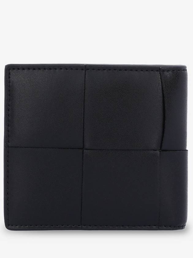 Men's Intrecciato Half Wallet Black - BOTTEGA VENETA - BALAAN 4