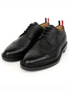 Men's Classic Long Wing Brogue Lace Up Brogue Shoes Black - THOM BROWNE - BALAAN 3