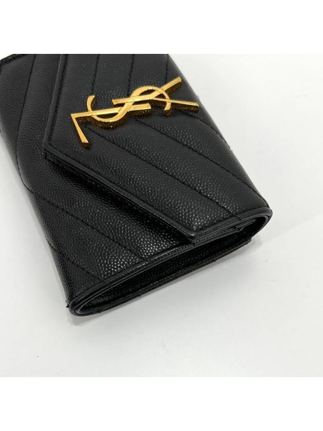 Envelope matelass gold card wallet black 414404 - SAINT LAURENT - BALAAN 6