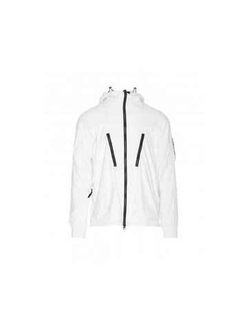 Skin Touch Nylon TC Hooded Jacket White - STONE ISLAND - BALAAN 1