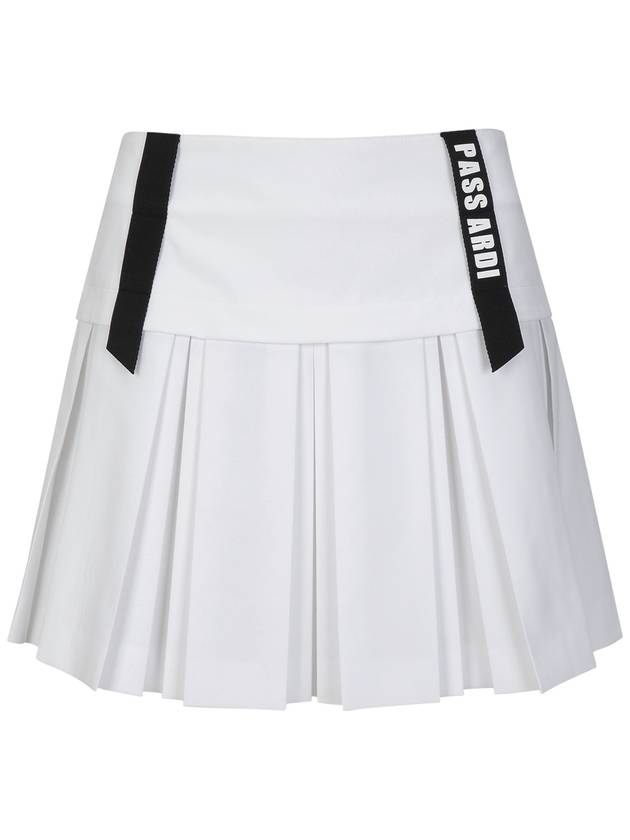 TAPE POINT inter-pleated skirt WH - PASSARDI - BALAAN 1