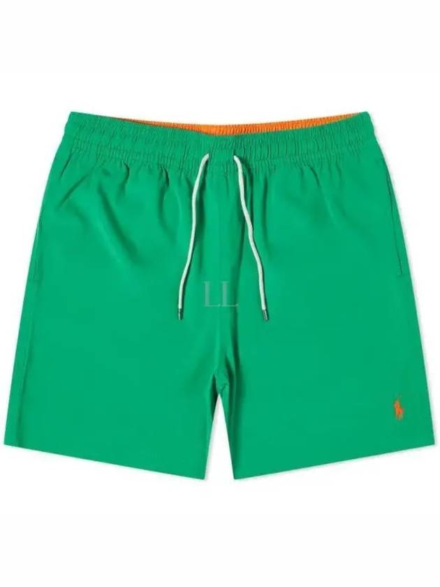 Logo Drawstring Swim Shorts Green - POLO RALPH LAUREN - BALAAN 2