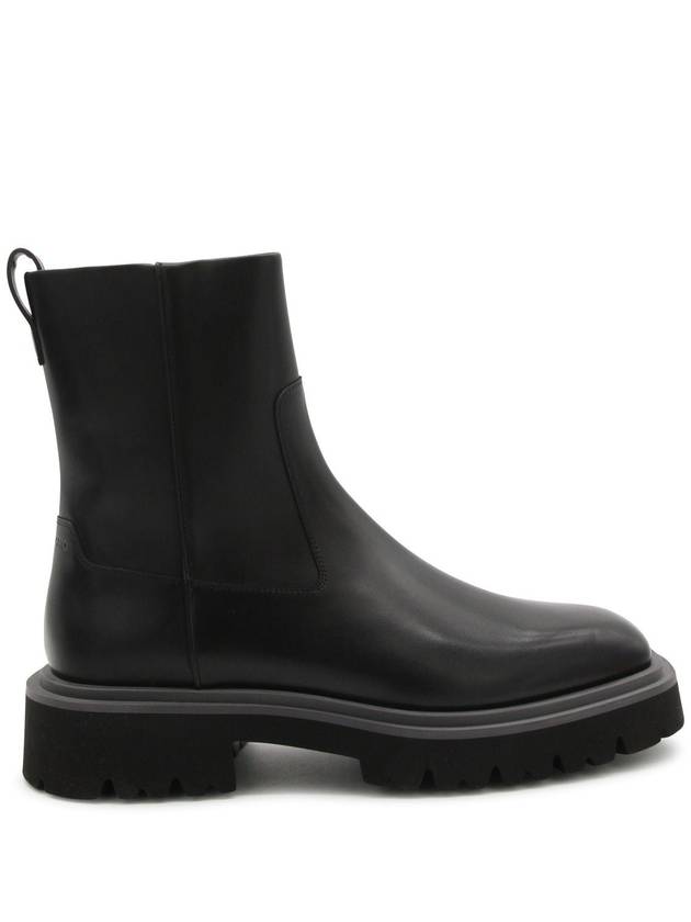 Salvatore Ferragamo Black Leather Boots - SALVATORE FERRAGAMO - BALAAN 1