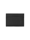 Casandra Shadow Grain Leather Card Wallet Black - SAINT LAURENT - BALAAN 1