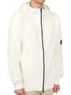 Men's Cotton Mixed Zip-Up Hoodie White - CP COMPANY - BALAAN 5