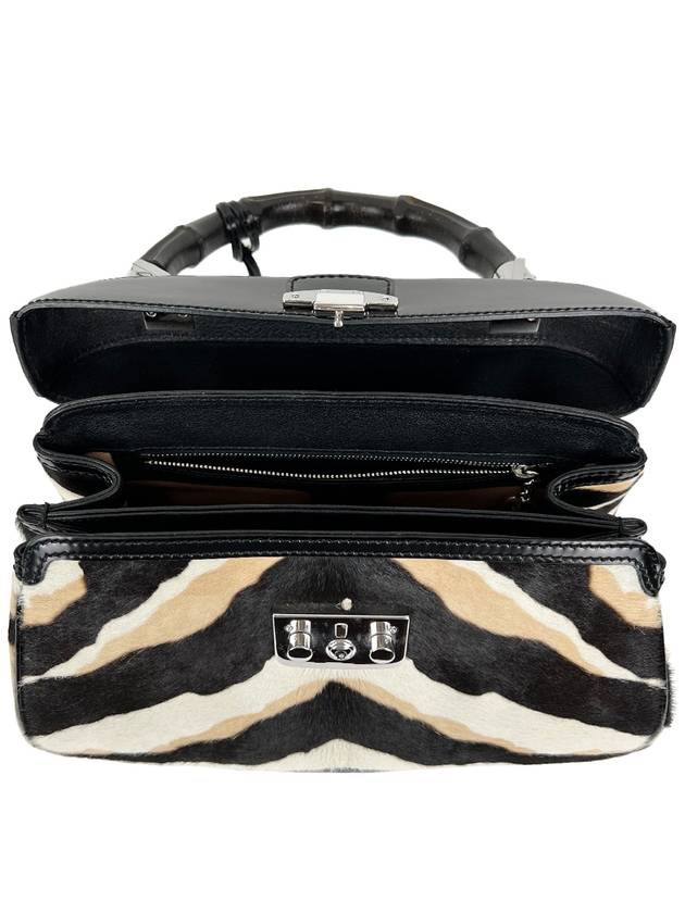 Tiger Print Bamboo Calf Rock Handbag - GUCCI - BALAAN 6