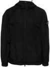 Garment Dyed Crinkle Reps R-Nylon Jacket Black - STONE ISLAND - BALAAN 2