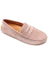 Gommino Bubble Suede Driving Shoes Beige - TOD'S - BALAAN 4