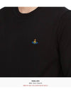 Logo Embroided Merino Wool Knit Top Black - VIVIENNE WESTWOOD - BALAAN 7