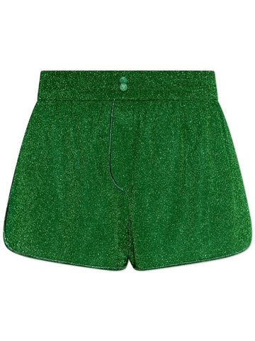 Oseree Shorts With Glitter Finish, Women's, Green - OSEREE - BALAAN 1