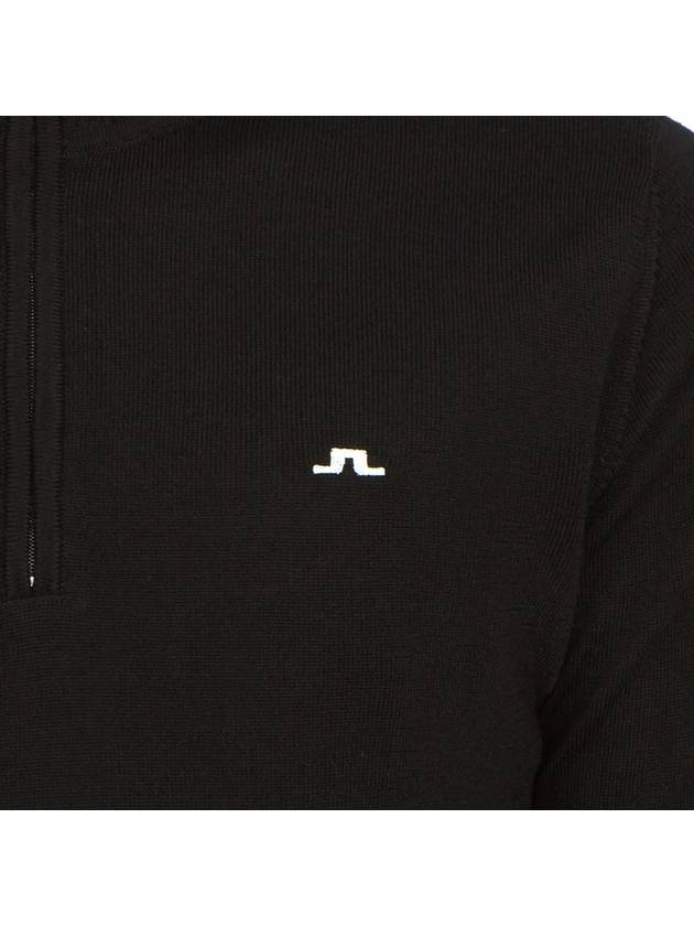 Kian Half Zip-Up Knit Top Black - J.LINDEBERG - BALAAN 9