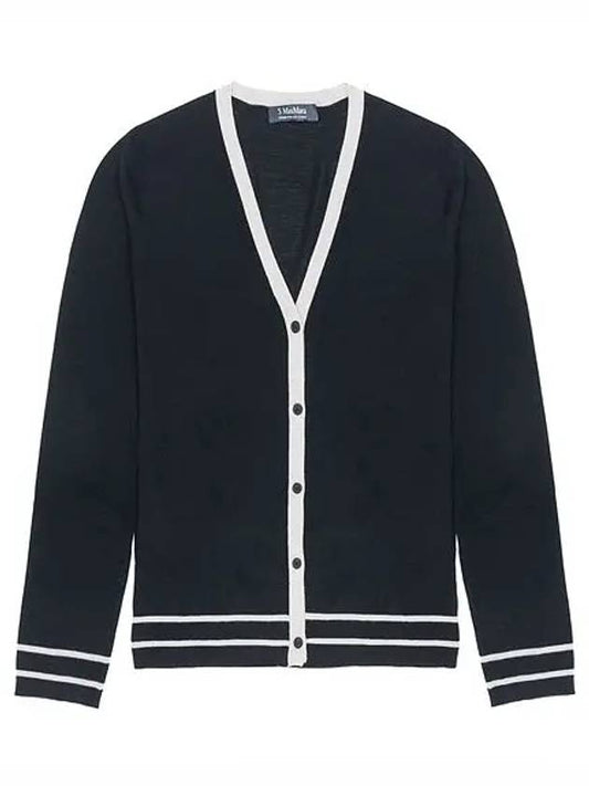 Semele virgin wool cardigan black SEMELE 012 - MAX MARA - BALAAN 1