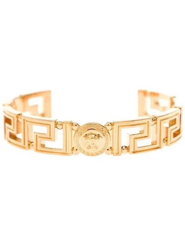 square Greca rigid bracelet gold - VERSACE - BALAAN 1