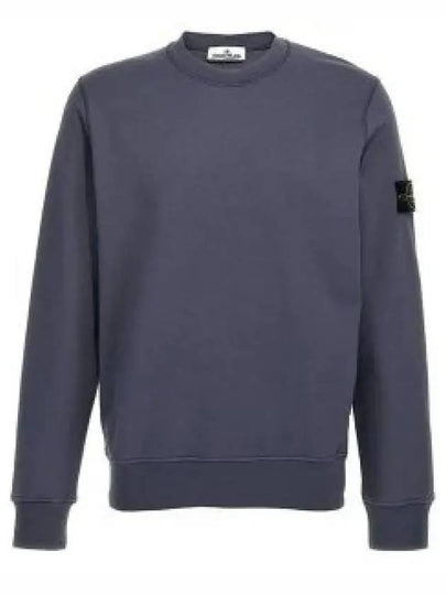 Compass Patch Cotton Sweatshirt Light Blue - STONE ISLAND - BALAAN 2