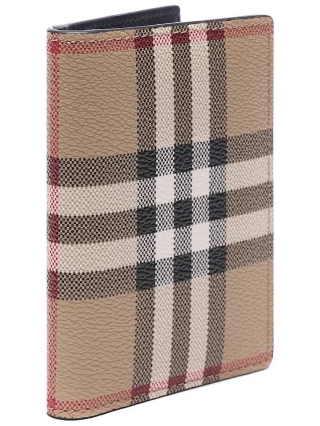 Vintage Check Folding Card Wallet Beige - BURBERRY - BALAAN 4