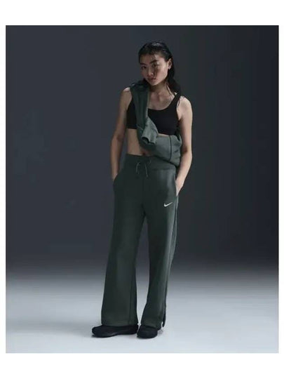 Sportswear Phoenix Fleece High Waist Wide Leg Sweatpants W Vintage Green DQ5616 338 - NIKE - BALAAN 2