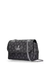 Women's Logo Silver Chain Small Shoulder Bag Grey - VIVIENNE WESTWOOD - BALAAN 5