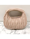 Wander Matelasse Nappa Leather Hobo Mini Bag Pink - MIU MIU - BALAAN 4