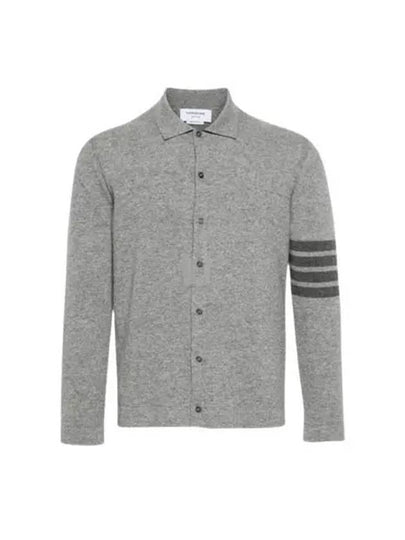 4 Bar Stripe Cashmere Cardigan Grey - THOM BROWNE - BALAAN 2