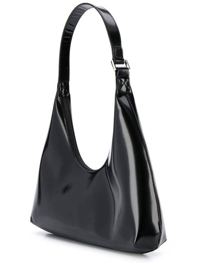 Ambra Black Shiny Leather Shoulder Bag By Far Woman - BY FAR - BALAAN 2